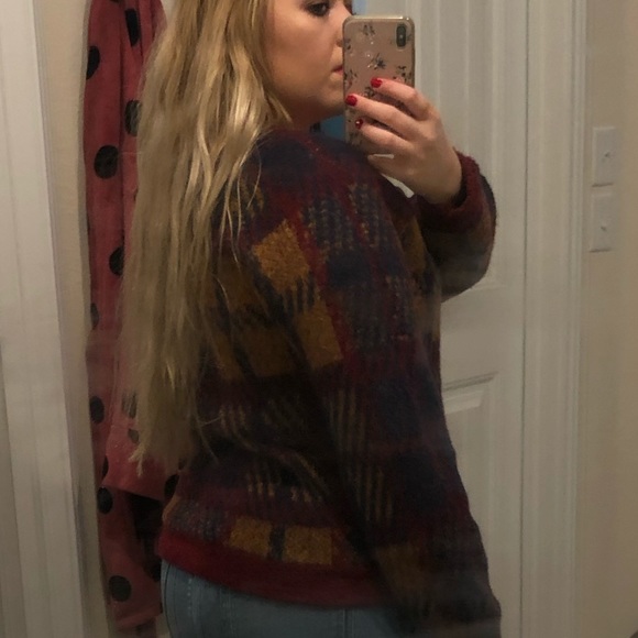 J.O.A. Los Angeles Nasty Gal Plaid Sweater - Picture 5 of 5